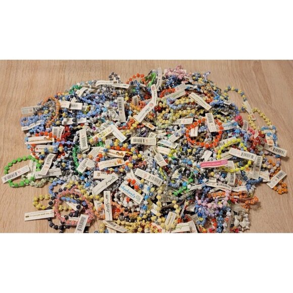 Mixed Lot Of 10 Trrtlz Kids Stretch Bracelets Turtles Frozen Despicable Me Pig - Picture 1 of 11